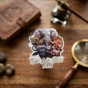 The Big Five Kenya" Fridge Magnet