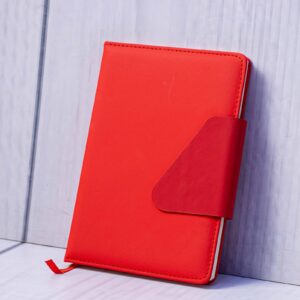 Executive Red Leatherette Hardcover Notebook